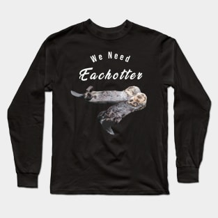 Cute Sea Otter T-Shirt for Animal Lover, Women, Kids And Men Long Sleeve T-Shirt